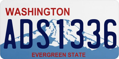 WA license plate ADS1336