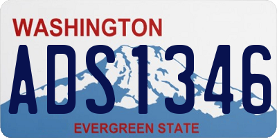 WA license plate ADS1346