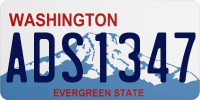 WA license plate ADS1347