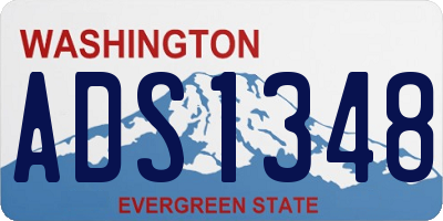 WA license plate ADS1348