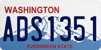 WA license plate ADS1351