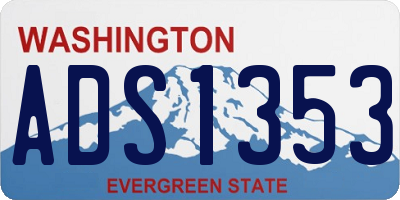 WA license plate ADS1353
