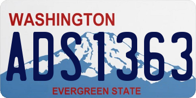 WA license plate ADS1363