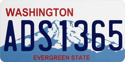 WA license plate ADS1365