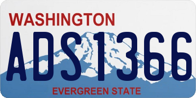 WA license plate ADS1366