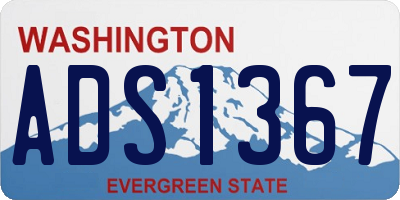 WA license plate ADS1367