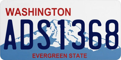 WA license plate ADS1368
