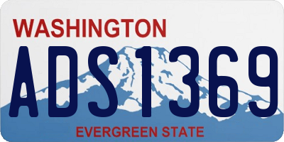 WA license plate ADS1369