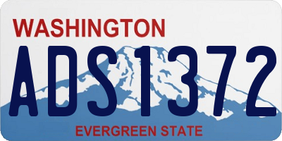 WA license plate ADS1372