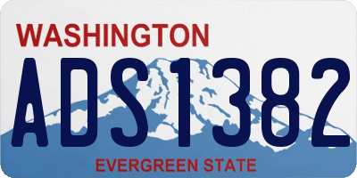 WA license plate ADS1382