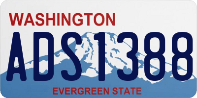 WA license plate ADS1388