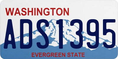 WA license plate ADS1395