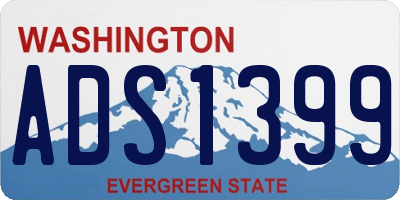 WA license plate ADS1399