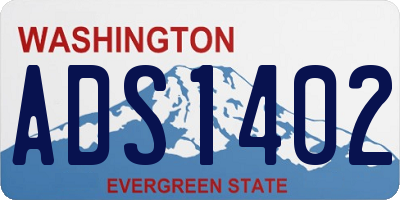 WA license plate ADS1402