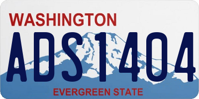 WA license plate ADS1404