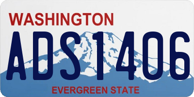 WA license plate ADS1406