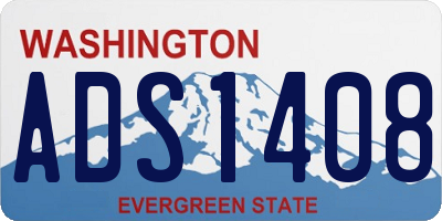 WA license plate ADS1408
