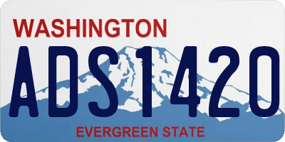 WA license plate ADS1420