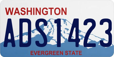 WA license plate ADS1423