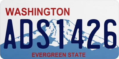 WA license plate ADS1426
