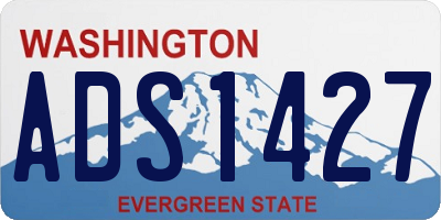 WA license plate ADS1427