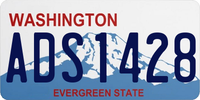 WA license plate ADS1428