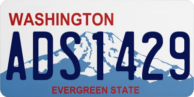 WA license plate ADS1429