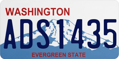 WA license plate ADS1435