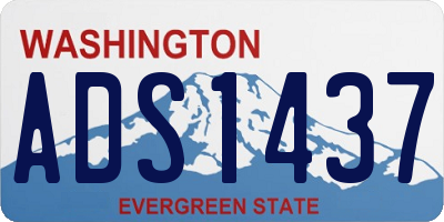WA license plate ADS1437