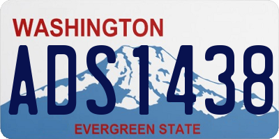 WA license plate ADS1438