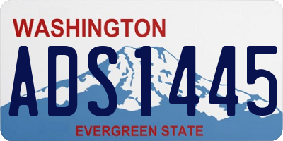 WA license plate ADS1445