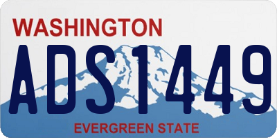 WA license plate ADS1449