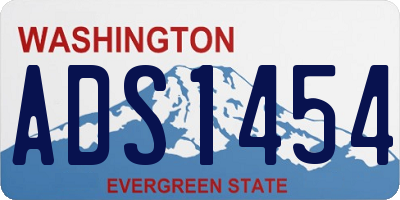 WA license plate ADS1454