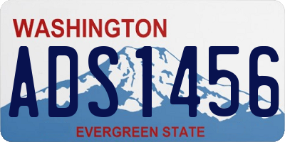 WA license plate ADS1456
