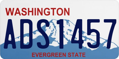 WA license plate ADS1457