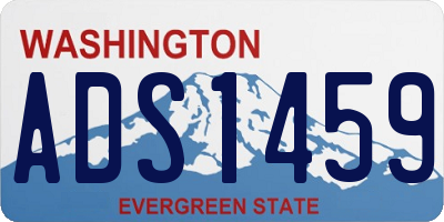 WA license plate ADS1459