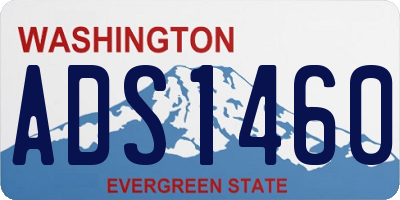 WA license plate ADS1460