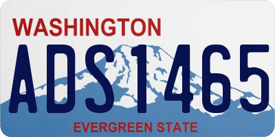 WA license plate ADS1465