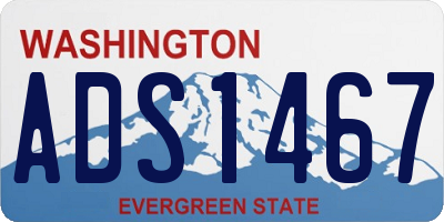 WA license plate ADS1467