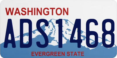 WA license plate ADS1468