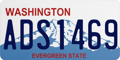 WA license plate ADS1469