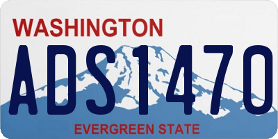 WA license plate ADS1470