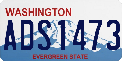 WA license plate ADS1473