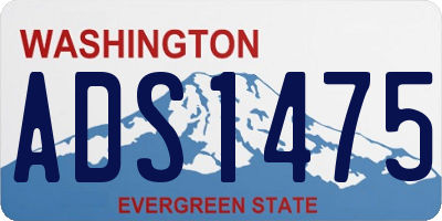 WA license plate ADS1475