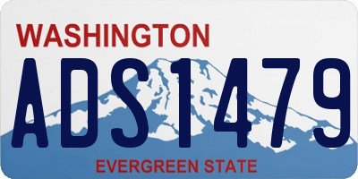 WA license plate ADS1479
