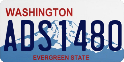 WA license plate ADS1480