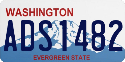 WA license plate ADS1482