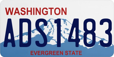 WA license plate ADS1483