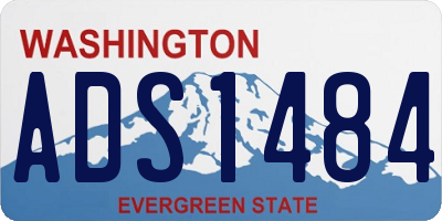WA license plate ADS1484
