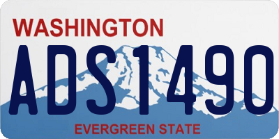 WA license plate ADS1490